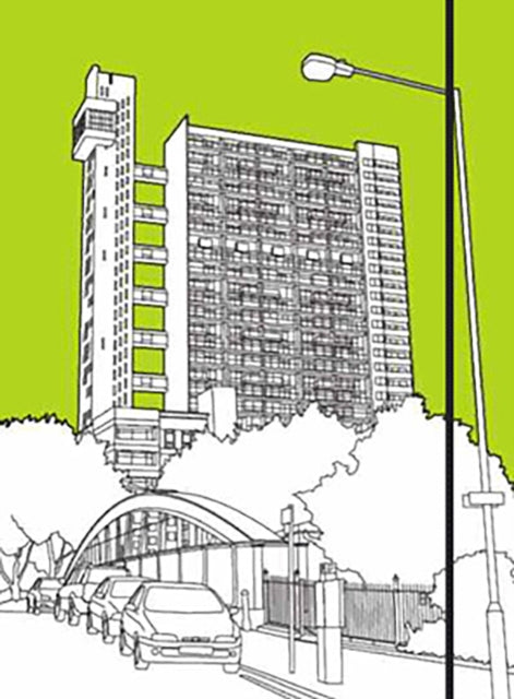 Book cover of: London Buildings: Trellick Tower notebook. By: Robin Farquhar