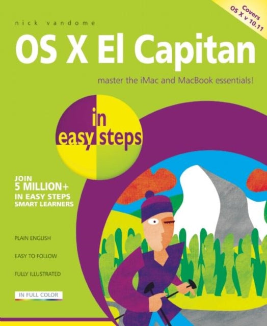 Book cover of: OS X El Capitan in easy steps. By: Nick Vandome