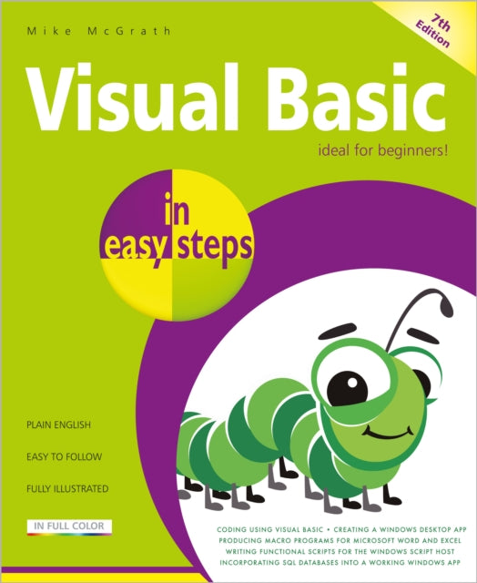 Book cover of: Visual Basic in easy steps. By: Mike McGrath