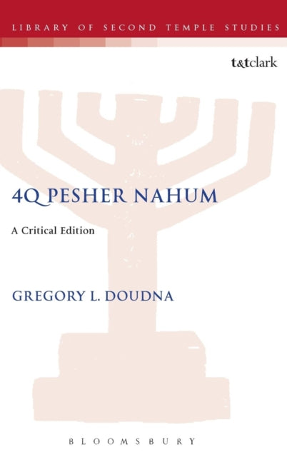 Book cover of: 4Q Pesher Nahum. By: Gregory L. Doudna