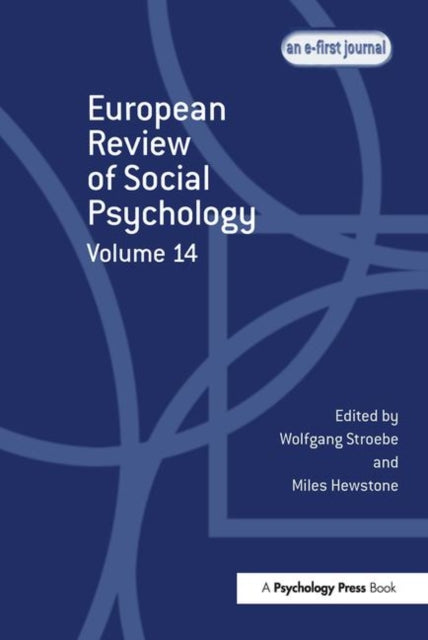 Book cover of: European Review of Social Psychology: Volume 14. By: W. Stroebe