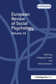 Book cover of: European Review of Social Psychology: Volume 14. By: W. Stroebe