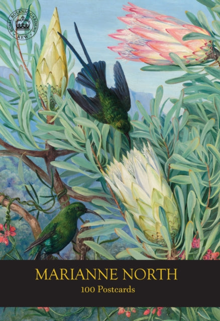 Book cover of: Marianne North 100 Postcards. By: Royal Botanic Gardens Staff