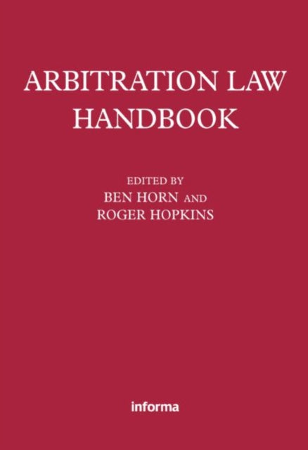 Book cover of: Arbitration Law Handbook. By: Roger Hopkins