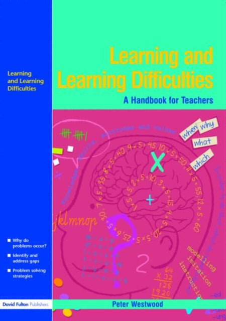 Book cover of: Learning and Learning Difficulties. By: Peter S. Westwood