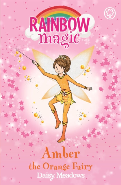 Book cover of: Rainbow Magic: Amber the Orange Fairy. By: Daisy Meadows