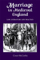 Book cover of: Marriage in Medieval England: Law, Literature and Practice