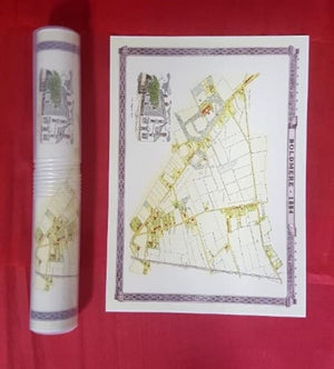 Boldmere 1884 - Old Map Supplied Rolled in a Clear Two Part Screw Presentation Tube