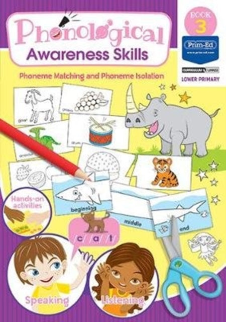 Book cover of: Phonological Awareness Skills Book 3. By: Prim-Ed Publishing Prim-Ed Publishing