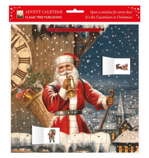 Book cover of: Snowy Santa Claus advent calendar (with stickers)