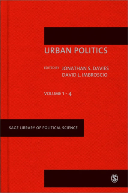 Book cover of: Urban Politics. By: Jonathan S. Davies
