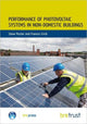 Book cover of: Performance of Photovoltaic Systems in Non-Domestic Buildings. By: Steve Pester