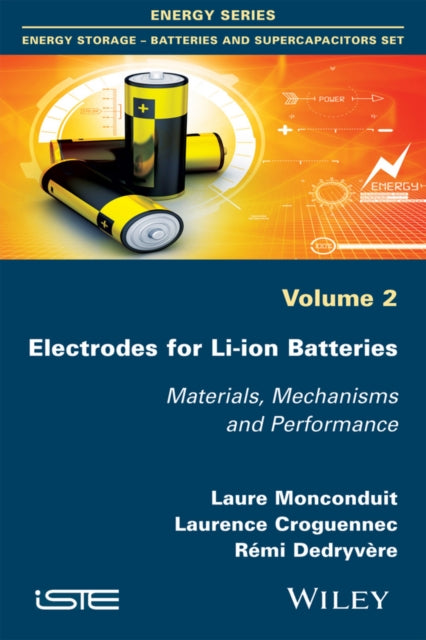 Book cover of: Electrodes for Li-ion Batteries. By: Laure Monconduit