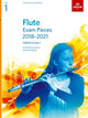 Book cover of: Flute Exam Pieces 2018-2021, ABRSM Grade 1