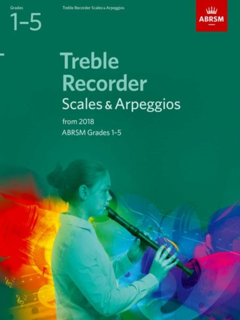 Book cover of: Treble Recorder Scales & Arpeggios, ABRSM Grades 1-5