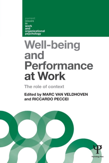 Book cover of: Well-being and Performance at Work. By: Marc Van Veldhoven