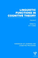 Book cover of: Handbook of Learning and Cognitive Processes (Volume 6). By: William K. Estes