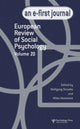 Book cover of: European Review of Social Psychology: Volume 20