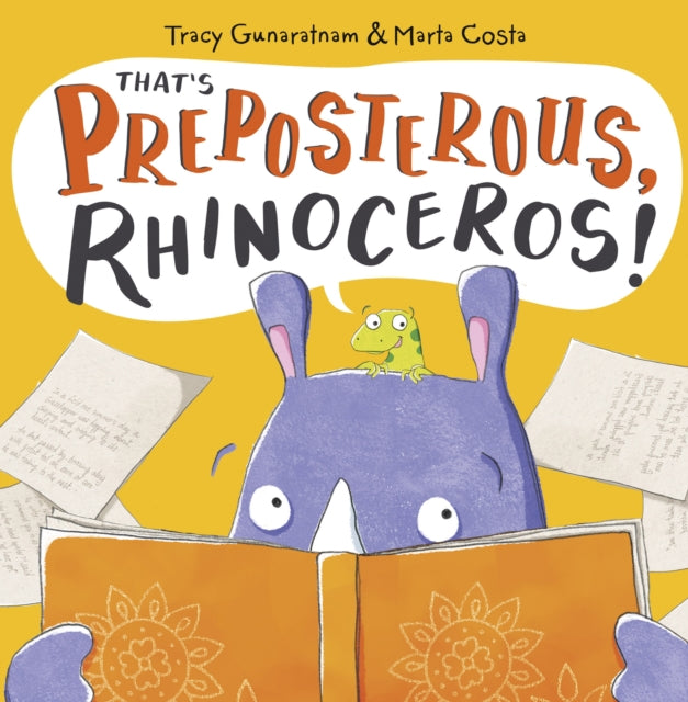 Book cover of: That's Preposterous, Rhinoceros!. By: GUNARATNAM, TRACY