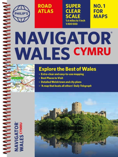 Book cover of: Philip's Navigator Wales. By: Philip's Maps