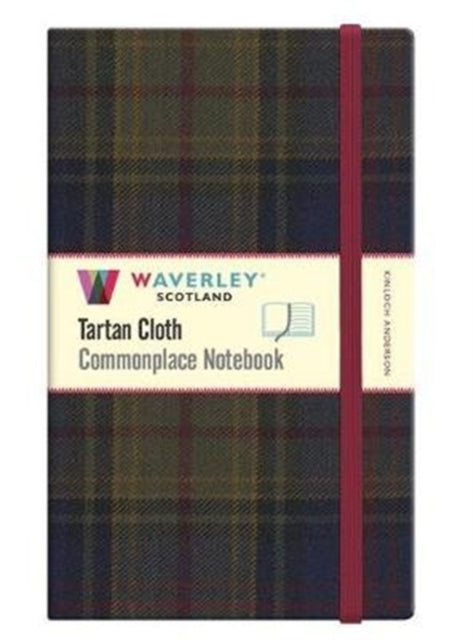 Book cover of: Kinloch Anderson: Waverley Scotland Genuine Tartan Cloth Commonplace Notebook. By: LARGE 21 X 13CM