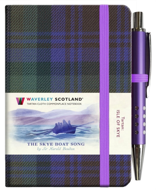 Book cover of: Skye Boat Song Tartan Notebook (mini with pen). By: Waverley SCOTLAND