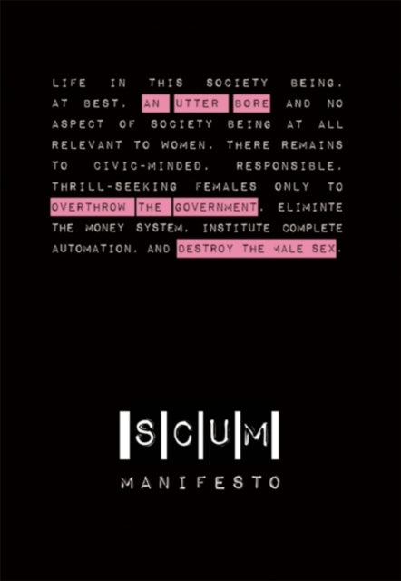 Book cover of: SCUM Manifesto. By: Valerie Solanas