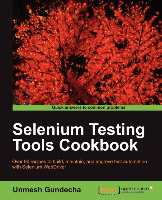 Book cover of: Selenium Testing Tools Cookbook