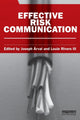 Book cover of: Effective Risk Communication