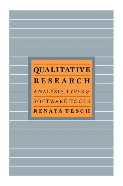 Book cover of: Qualitative Research: Analysis Types and Software