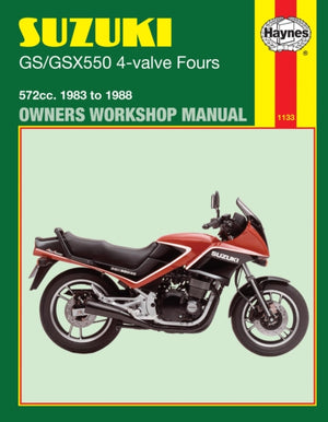 Suzuki GS/GSX550 4-klapilised neljasilindrilised mootorid (83-88) Haynesi remondikäsiraamat