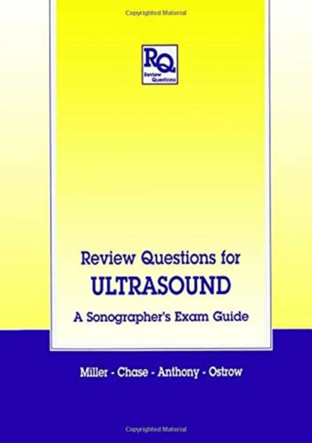 Book cover of: Review Questions for Ultrasound. By: J.A. Miller