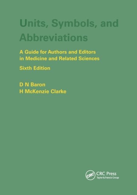 Units, Symbols, and Abbreviations