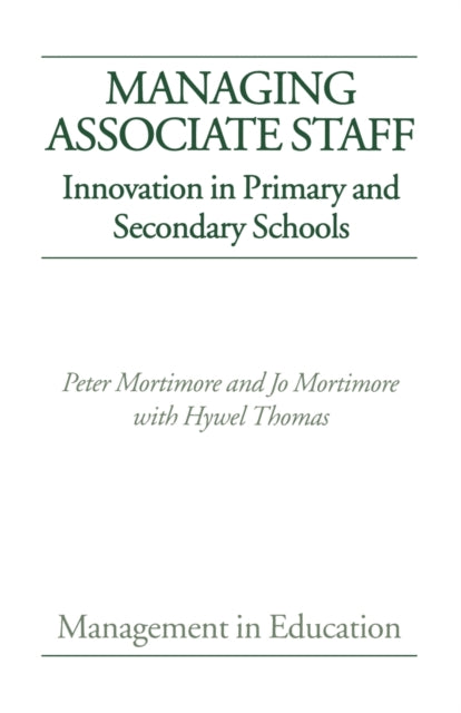 Book cover of: Managing Associate Staff