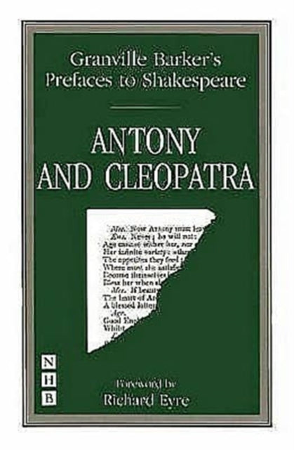 Book cover of: Preface to Antony and Cleopatra. By: Richard Eyre