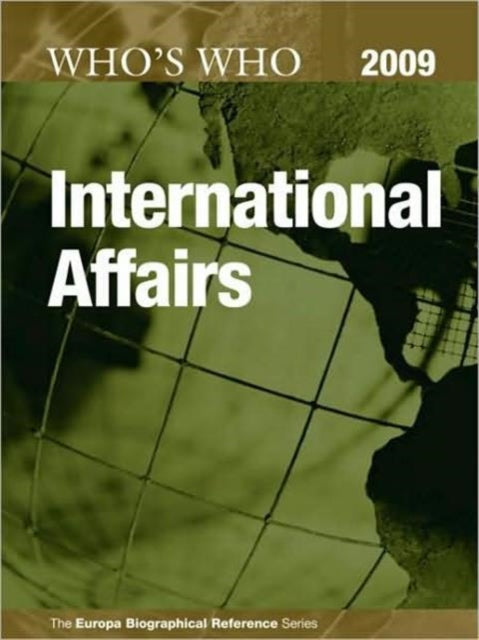 Book cover of: Who's Who in International Affairs 2009. By: Europa Europa Publications