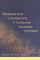 Book cover of: Disclosure and Concealment in Consumer Insurance Contracts. By: Tarr