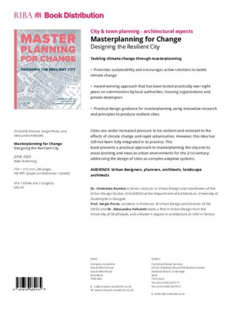 Book cover of: Masterplanning for Change. By: Ombretta Romice