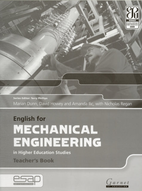 Book cover of: English for Mechanical Engineering Teacher Book. By: Dunn et al