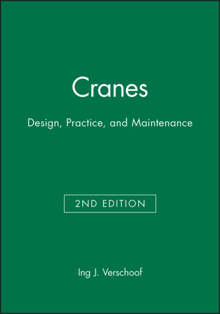 Book cover of: Cranes. By: Ing J. Verschoof