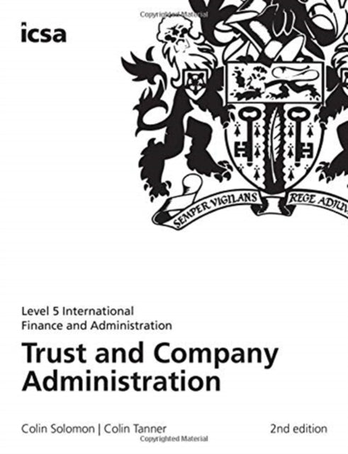 Book cover of: Trust and Company Administration. By: Solomon TANNER