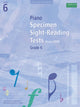 Book cover of: Piano Specimen Sight-Reading Tests, Grade 6. By: DIVERS AUTEURS