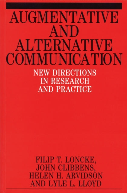 Book cover of: Augmentative and Alternative Communication. By: Filip Loncke