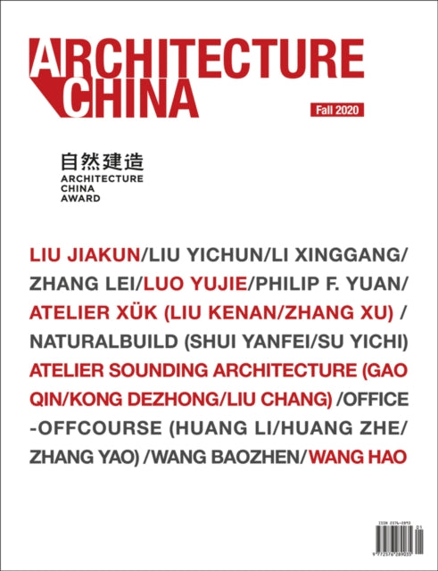 Book cover of: Architecture China: 2020 Building with Nature. By: L. Xiangning