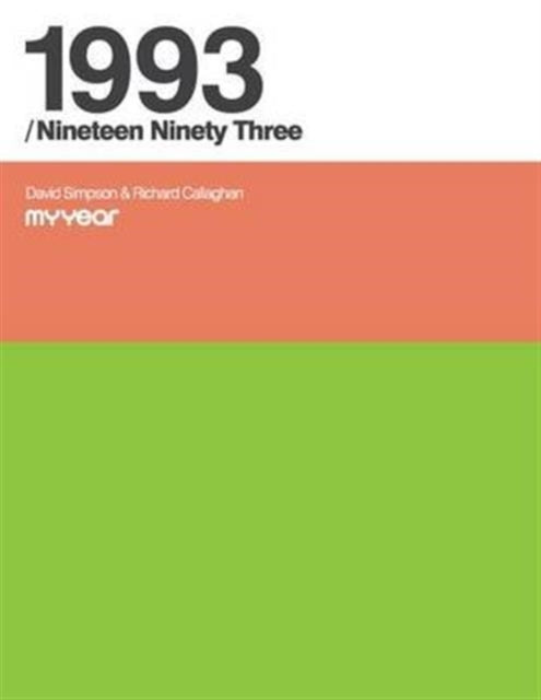 Book cover of: My Year 1993