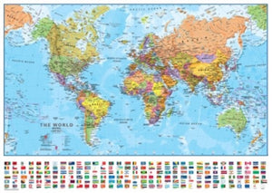 World political laminated