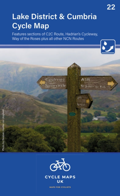 Book cover of: Lake District & Cumbria Cycle Map 22