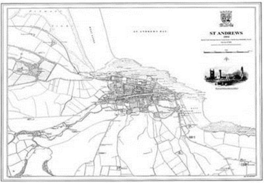 Book cover of: St Andrews 1854 Map