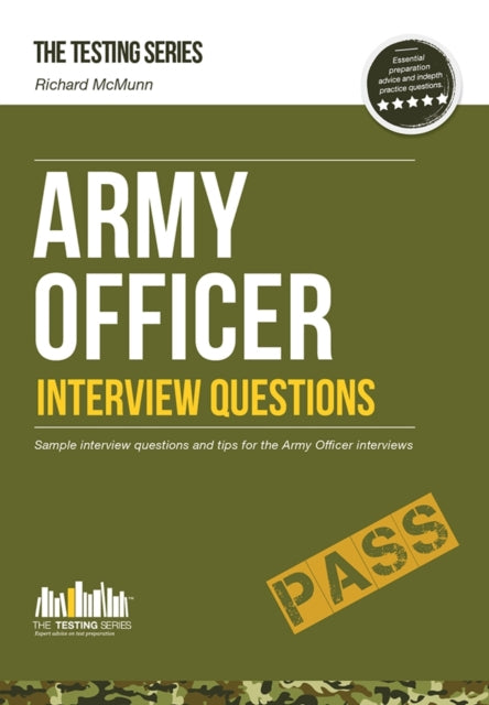 Book cover of: Army Officer Interview Questions: How to Pass the Army Officer Selection Board Interviews