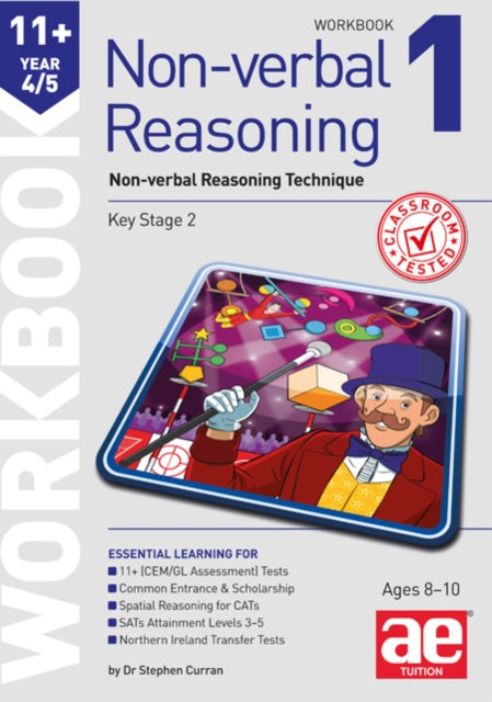Book cover of: 11+ Non-verbal Reasoning Year 4/5 Workbook 1